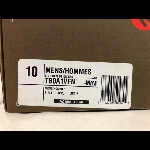 Timberland 6 Inch Boots Dark Grey Navy New Premium - Picture 7 of 7